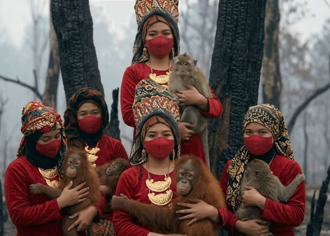 "Kami Hanya Ingin Udara Segar": Parade Asap, Protes Seniman Jambi dari Tengah Lahan Hangus